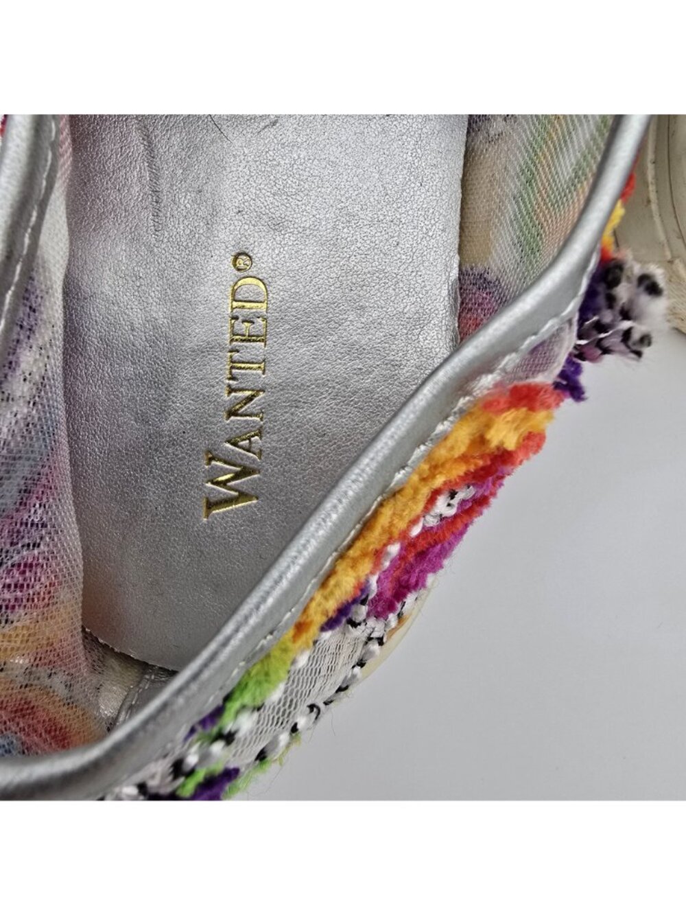 Wanted Womens Colorful Slip-On Sneakers Size 9.5 Multicolor Textile Pre-Owned - Picture 6 of 7